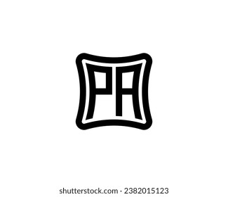 PA-Logo-Design, Vektorgrafik-Vorlage