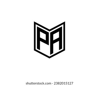 PA-Logo-Design, Vektorgrafik-Vorlage