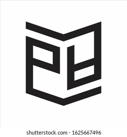 PA Logo Emblem Monogram With Shield Style Design Template Isolated On white Background