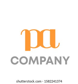 pa logo icon design template sign