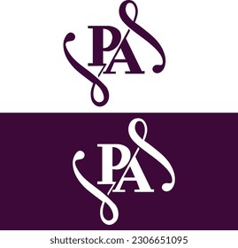 PA logo with in vector file. PA icon design. PA initial alphabet logo design. Purple logo design. PA in vector file.