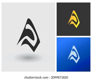PA P Letter shape logo initial monogram idea