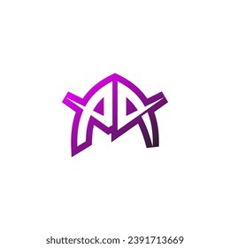 PA Premium emblem logo initial esport and gaming design concept