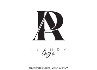 PA Serif Letter Monogramm Typografie Logo für elegante Premium-Branding-Identität