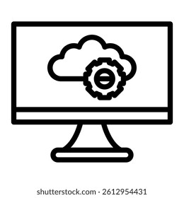 PaaS Vector Line Icon Design
