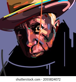 Pablo Picasso Portraits Illustration vector art