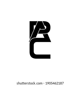 pac letter original monogram logo design