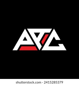 diseño del logotipo de la letra del triángulo PAC con forma de triángulo. Monograma de diseño del logotipo del triángulo PAC. Plantilla de logotipo vectorial de triángulo PAC con color rojo. Logo triangular PAC Diseño sencillo, elegante y lujoso.
