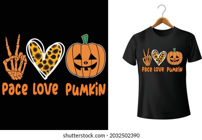 Pace Love Halloween Pumpkin Shirt, Shirt For Halloween, Funny Halloween T-shirt.