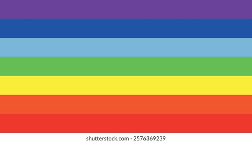 PACE Rainbow Flag (LGBTQ) Without Text High Quality Illustration