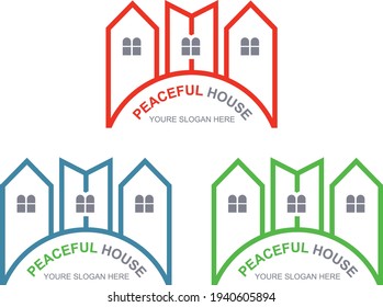 Paceful house, Building logo design