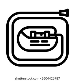 pacemaker cardiology line icon vector. pacemaker cardiology sign. isolated contour symbol black illustration