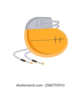 Pacemaker, Medicine Flat Vector Illustration - Isolated
