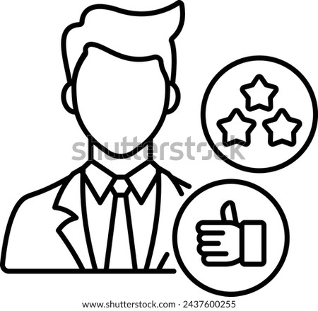 pacesetters concept, extraordinary and brilliant employee of the company vector outline design, Boosting productivity abilities Symbol, business motivation Sign, Enterprise impetus stock illustration