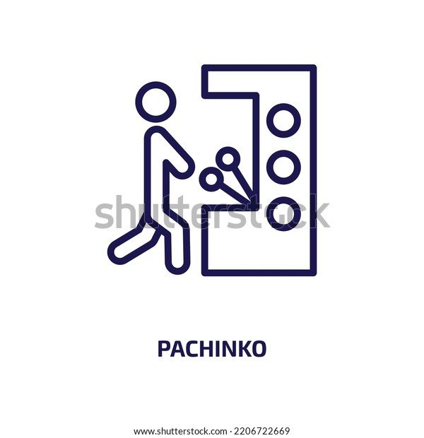 pachinko\
icon from activity and hobbies collection. Thin linear pachinko,\
japan, simple outline icon isolated on white background. Line\
vector pachinko sign, symbol for web and\
mobile