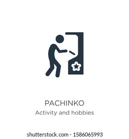 Pachinko icon vector. Trendy flat pachinko icon from activity and hobbies collection isolated on white background. Vector illustration can be used for web and mobile graphic design, logo, eps10