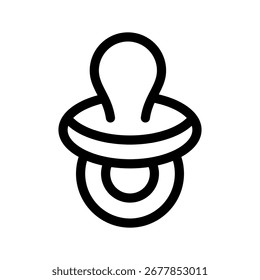 Ilustração de design de símbolo de vetor de ícone de chupeta