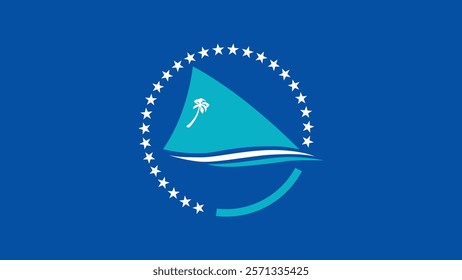 Pacific Community Flag Vector Illustration