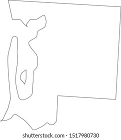 pacific county map in state of washington