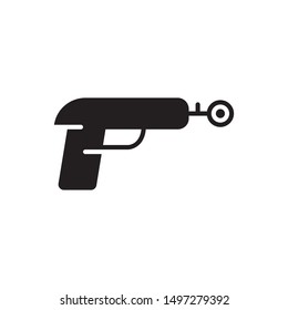Pacific gun icon. flat simple pictogram. No war vector illustration