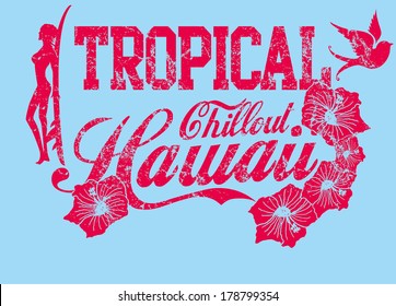 pacific ocean hawaii surfer vector art