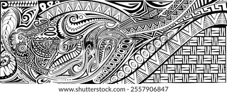 Pacific, Papua New Guinea Tribal Design