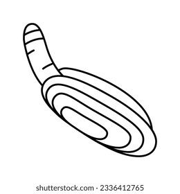 pacific razor clam line icon vector. pacific razor clam sign. isolated contour symbol black illustration