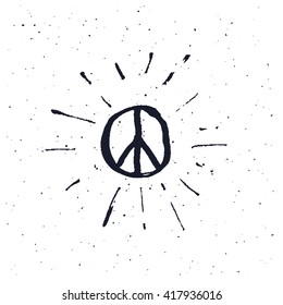 Signo del Pacífico. dibujado a mano. fondo vectorial.