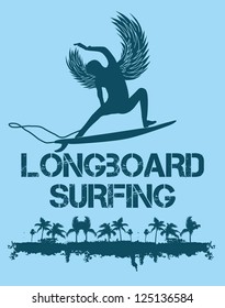 pacific surfer vector art