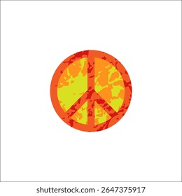 símbolo do Pacífico. Sinal de ícone de logotipo de paz