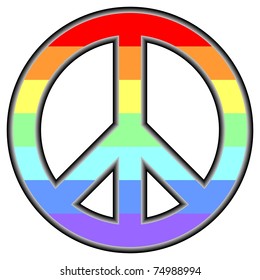 pacific symbol in rainbow colors