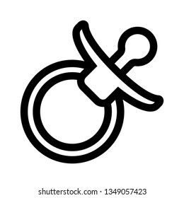 pacifier baby icon vector