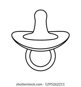 pacifier baby isolated icon