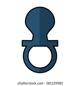 pacifier baby isolated icon