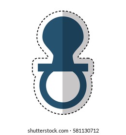 pacifier baby isolated icon