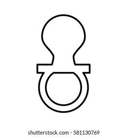 pacifier baby isolated icon
