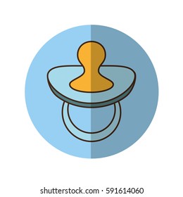 pacifier baby isolated icon