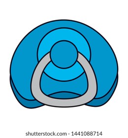 pacifier baby isolated icon vector