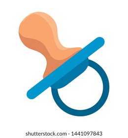 pacifier baby isolated icon vector