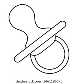 pacifier baby isolated icon vector