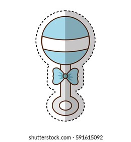 pacifier bell isolated icon