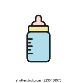 Ilustración del vector de iconos de la botella del Pacífico
