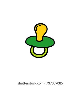 pacifier doodle icon