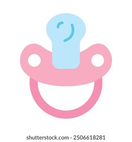 Pacifier Flat Icon Design For Personal nad Commercial Use