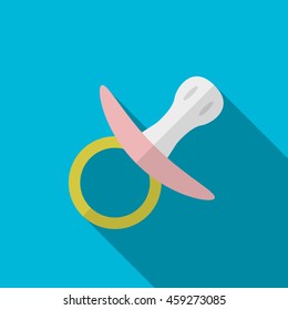 Pacifier flat icon illustration isolated vector sign symbol
