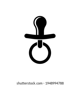 Pacifier Icon. Baby Dot Symbol - Vector, Sign Applied to Design, Presentation, Website or Apps Elements.