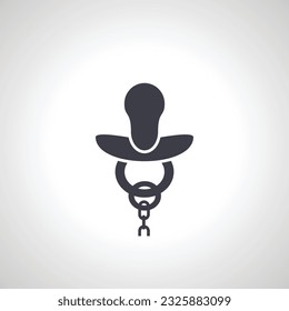 Pacifier icon. baby dummy icon. pacifier icon.