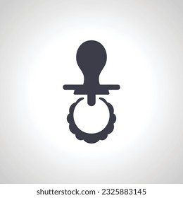 Pacifier icon. baby dummy icon. pacifier icon.