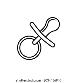 Icono Pacificador. Símbolo de alimentación de lactantes, lactantes y niños pequeños - vector, firma para diseño, presentación, sitio web o elementos de aplicaciones. 