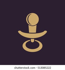 Pacifier icon. Comforter vector design. Babys dummy, Pacifier symbol. web. graphic. JPG. AI. app. logo. object. flat. image. sign. eps. art. picture - stock vector